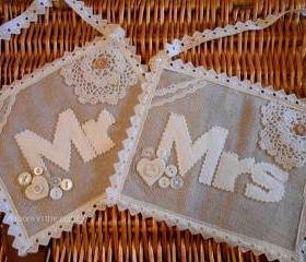 Mr and Mrs wedding chair decoration Photo prop
