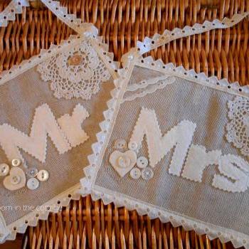 Mr and Mrs wedding chair decoration Photo prop