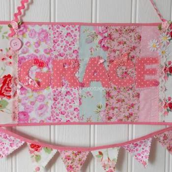 Personalized nursery door sign photo prop baby shower gift